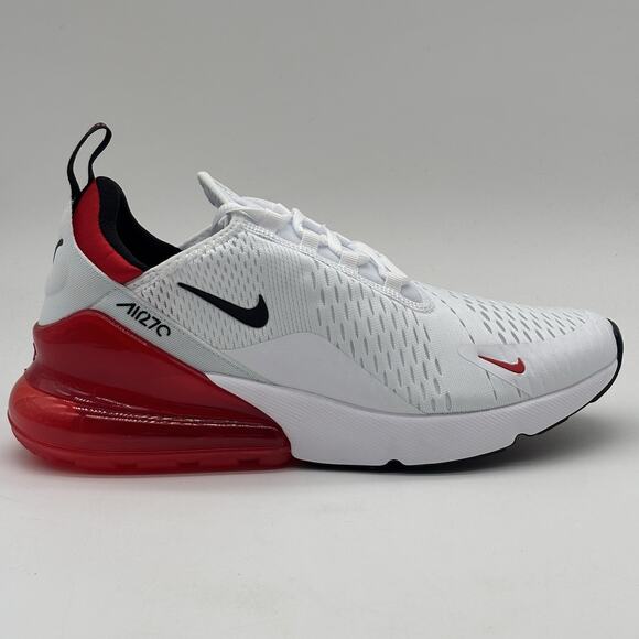 Nike Air Max 270 White Red Black BV2523 100 Mens Size 9 NEW Sneakers main image 7